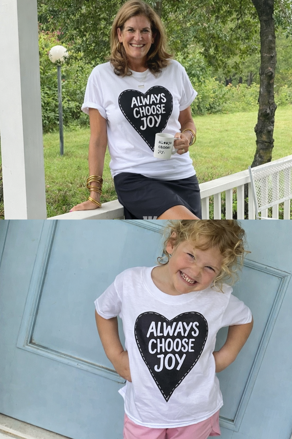 Always Choose Joy Heart tee