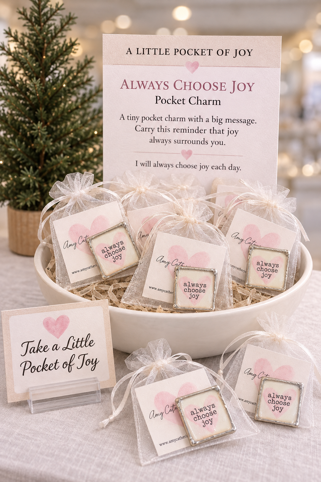 Wholesale always choose joy pocket charm