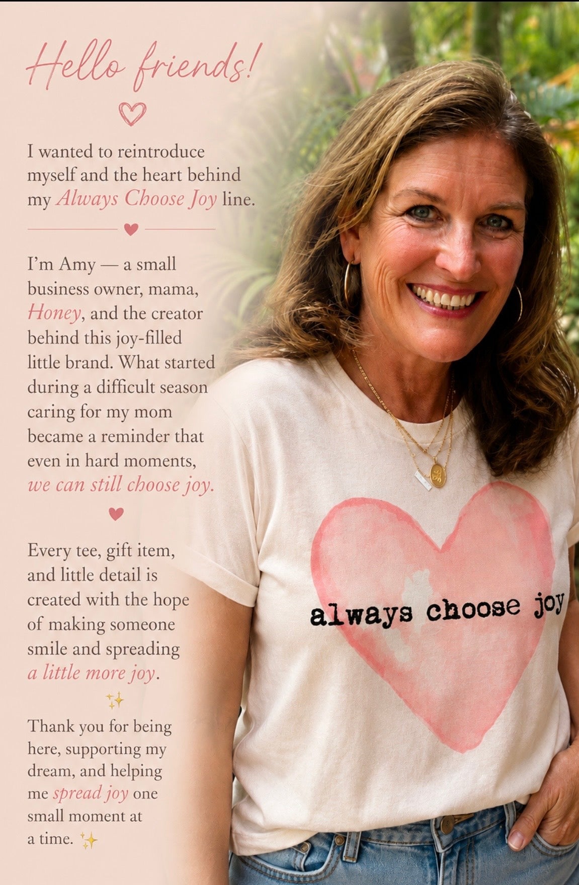 Always Choose Joy signature tee