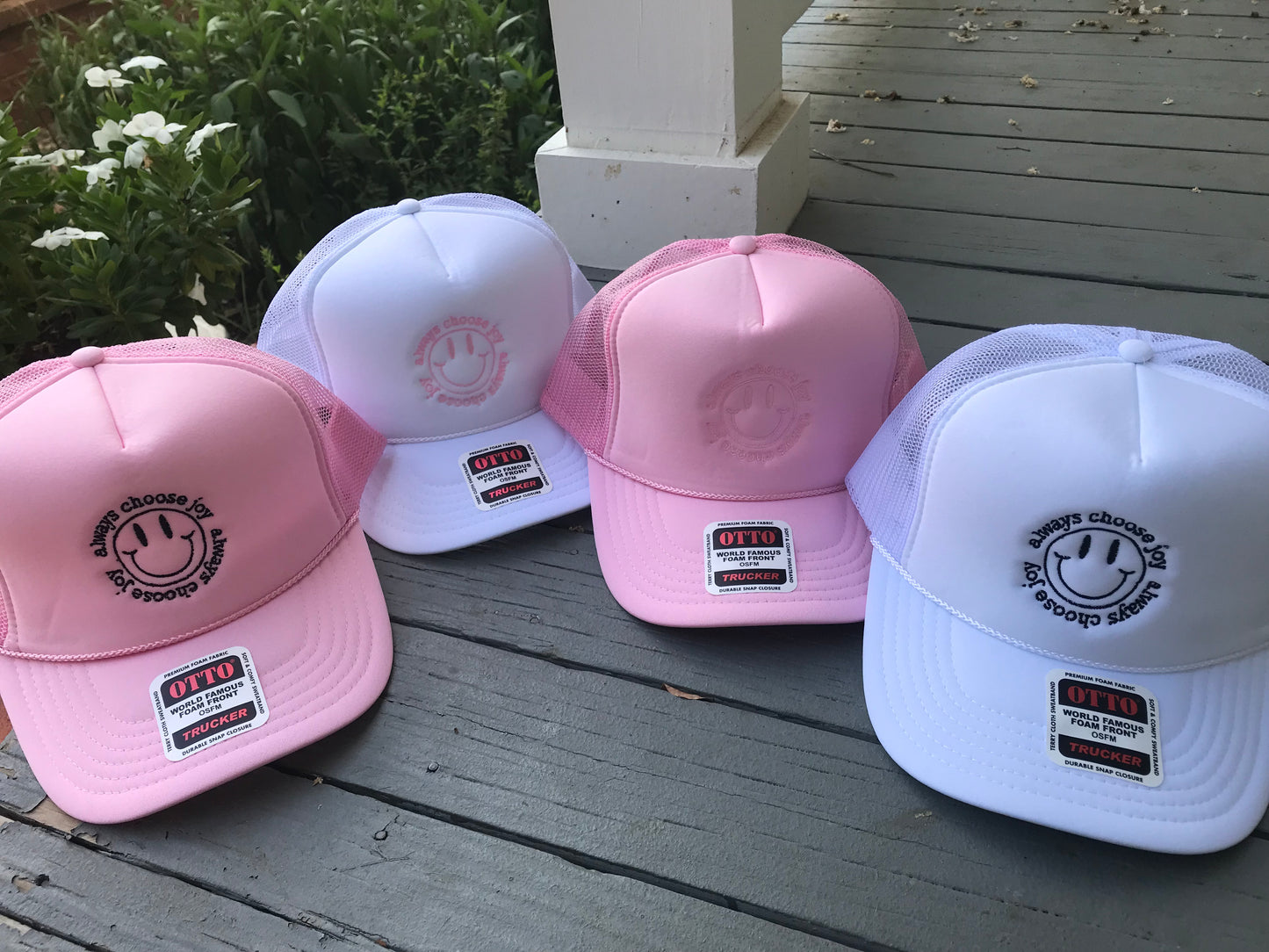 Always choose joy trucker caps