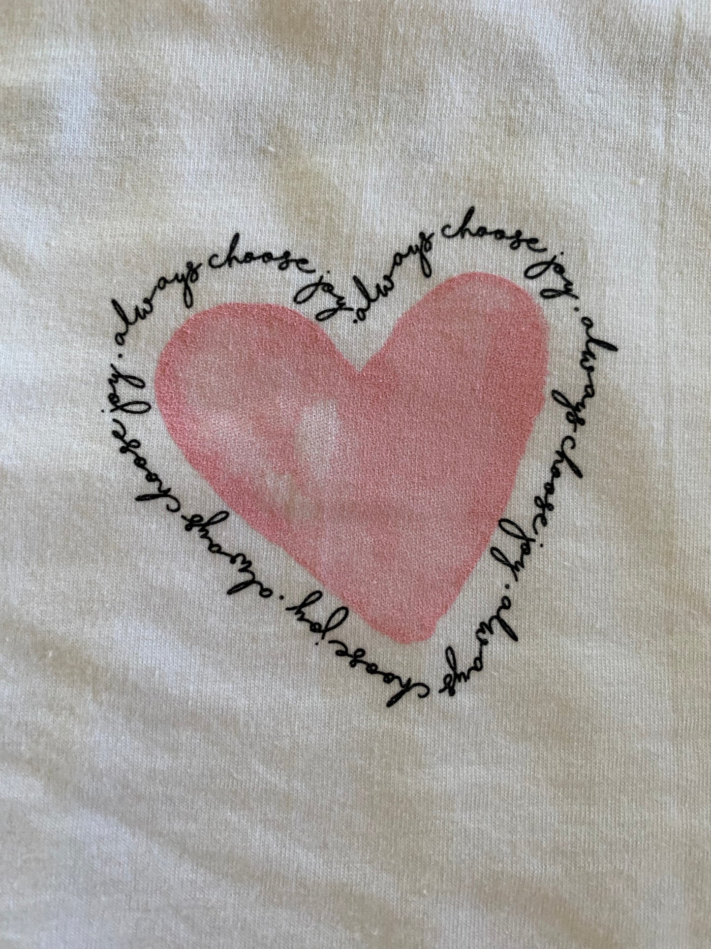 Always choose joy tee with back print