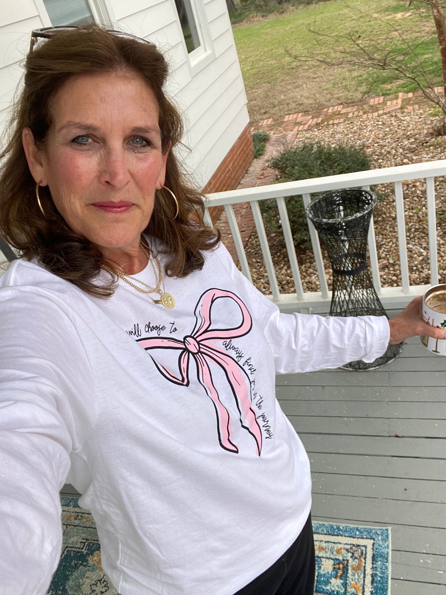 Bow long sleeve tee