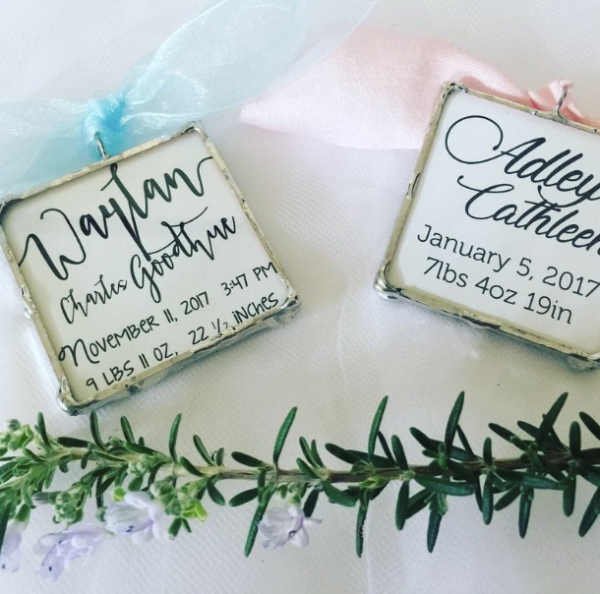 Baby Photo Keepsake Announcement