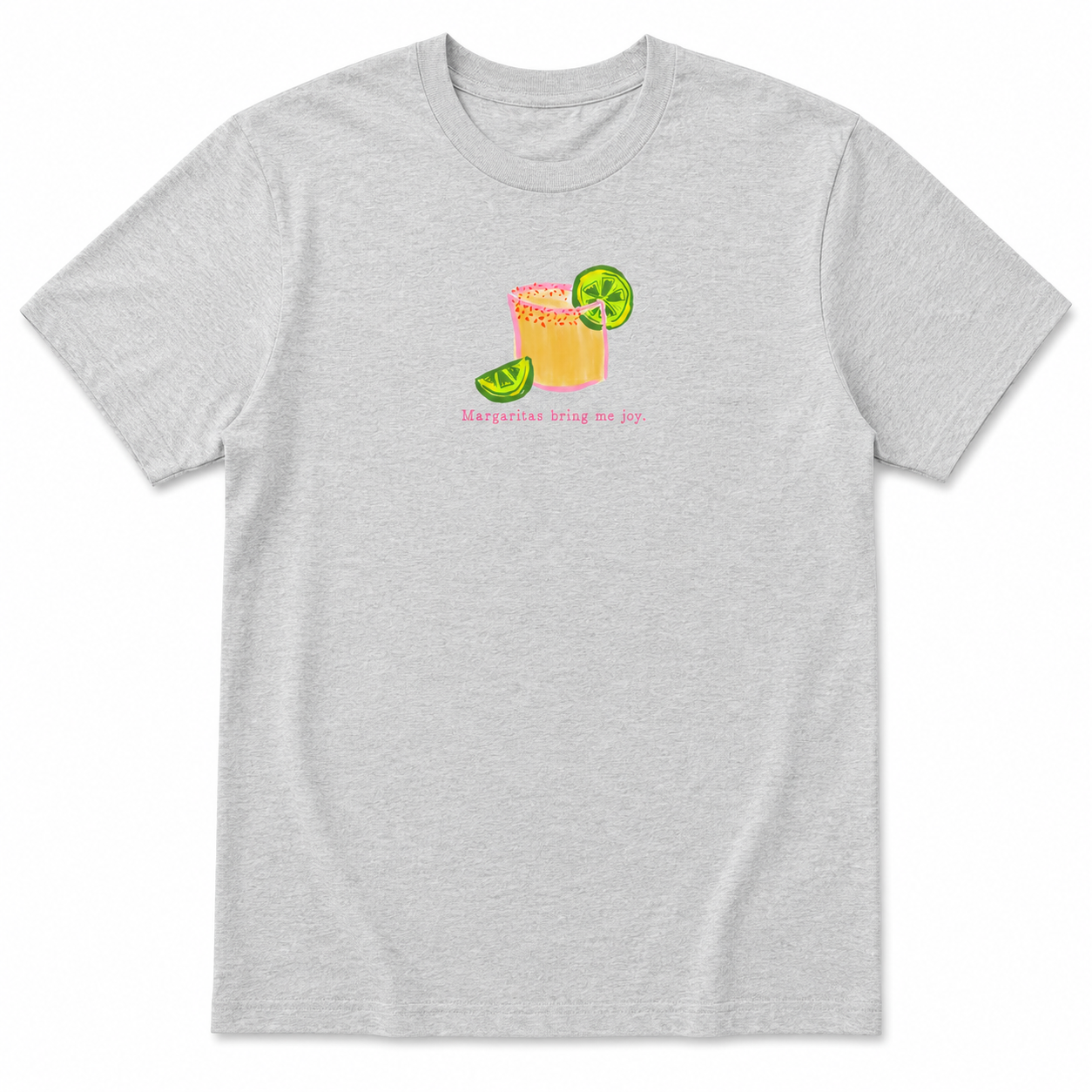 PINK Margaritas bring me JOY tee!