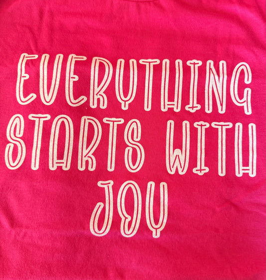 ALWAYS CHOOSE JOY PINK TEE