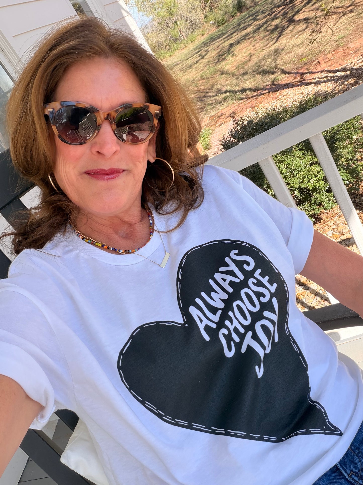 Always Choose Joy Heart tee