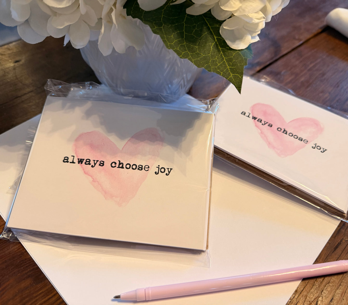Wholesale always choose joy  Notecards