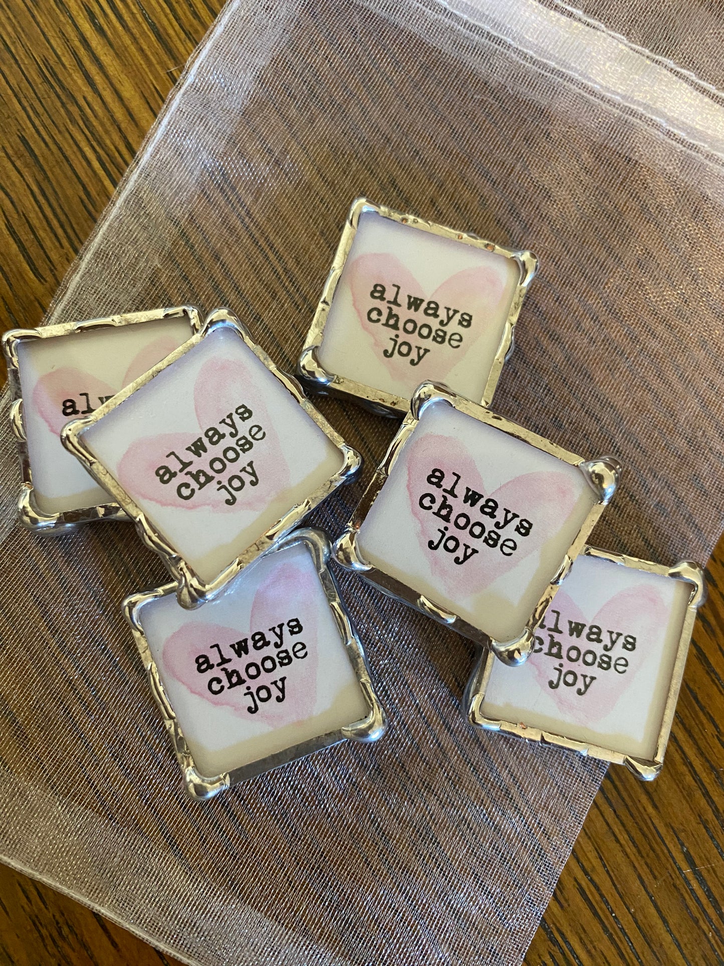 Always choose joy pocket charm