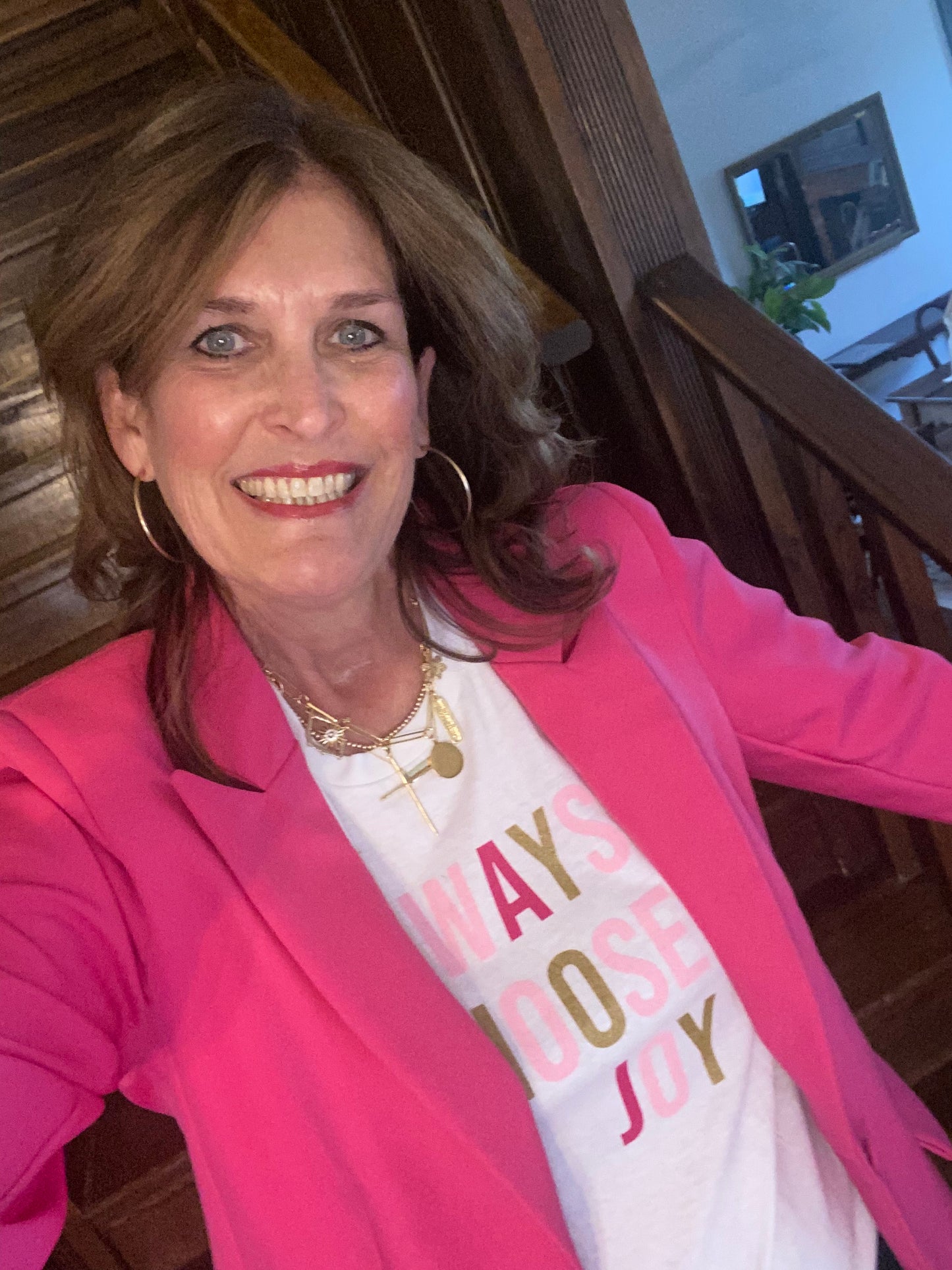 Always choose joy big print tee